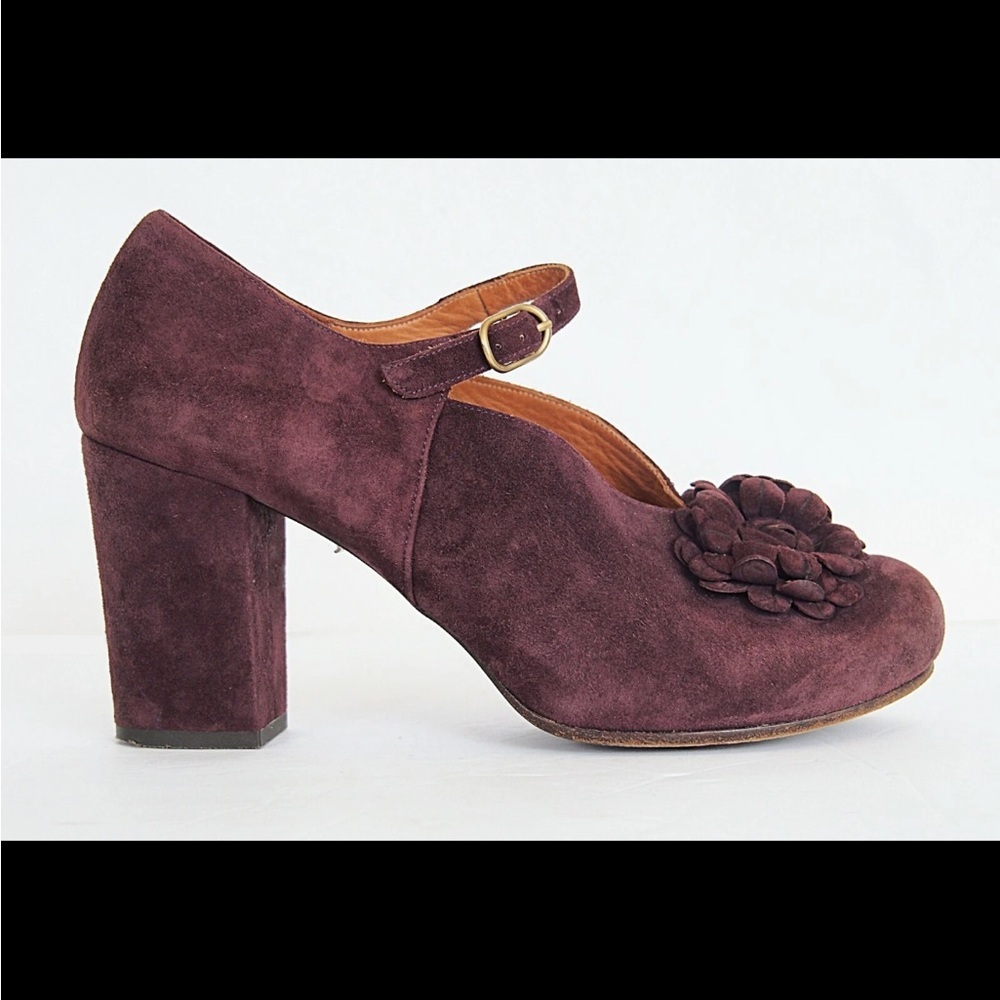 Chie Mihara Mary Jane platform suede high heels ankle strap - Picture 2 of 13